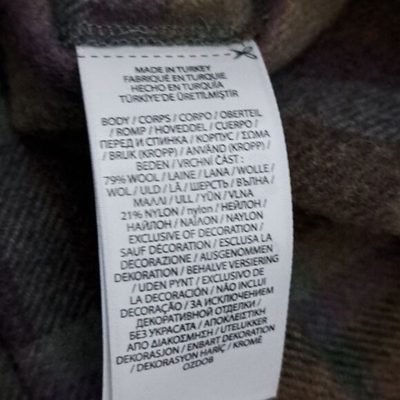 Lauren Ralph Lauren Plaid Fringe Trim Tweed Mini Skirt Size 6-12 - Picture 9 of 9